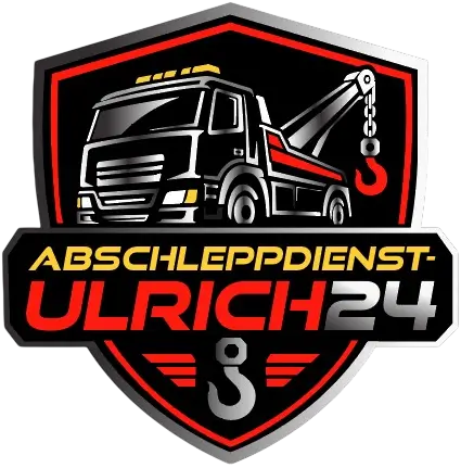 Logo von Abschleppdienst Ulrich24 mit stilisiertem Abschleppwagen